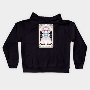 The Empress Tarot Card Kawaii Cute Pastel Goth Anime Kids Hoodie